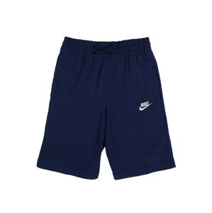 Nike Sportswear Kalhoty  tmavě modrá / bílá