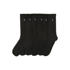 Polo Ralph Lauren Ponožky 'CREW PP-SOCKS-6 PACK'  černá
