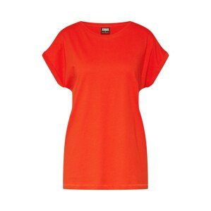 Urban Classics Curvy Tričko 'Ladies Extended Shoulder Tee'  oranžově červená