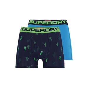 Superdry Boxerky  modrá / světlemodrá / zelená