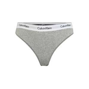 Calvin Klein Underwear Tanga 'THONG'  šedý melír