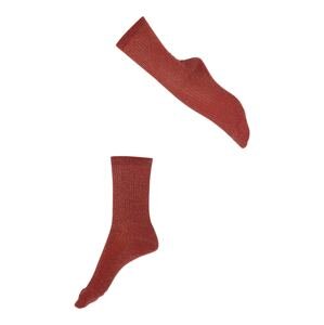 FALKE Ponožky 'Shiny Rib'  červená