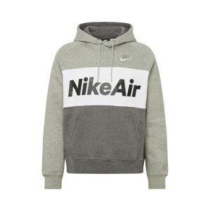 Nike Sportswear Mikina 'Air'  tmavě šedá / bílá / šedá