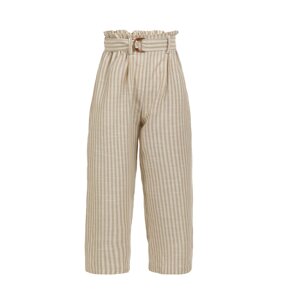 DreiMaster Vintage Kalhoty se sklady v pase  bílá / světle hnědá