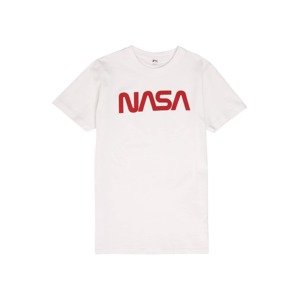 Mister Tee Tričko 'NASA'  bílá / červená