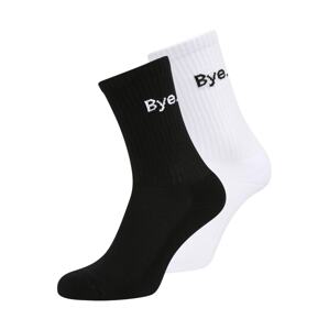 Mister Tee Ponožky 'HI - Bye'  černá / bílá