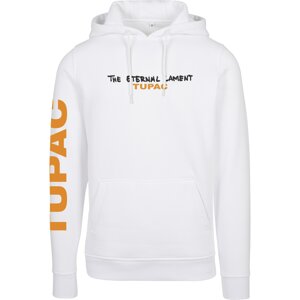 Mister Tee Sweatshirt 'Tupac Eternal'  bílá / černá / tmavě oranžová
