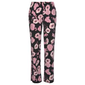LASCANA Pyžamové kalhoty pink / černá