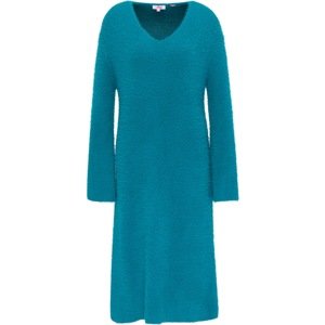 MYMO Úpletové šaty  nebeská modř