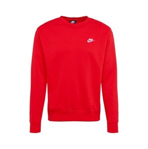 Nike Sportswear Sportovní mikina  červená / bílá