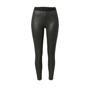 Calvin Klein Jeans Legíny 'Milano'  černá / stříbrně šedá
