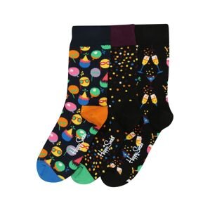 Happy Socks Ponožky  zelená / oranžová / pink / černá
