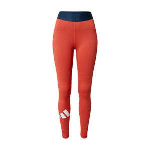ADIDAS PERFORMANCE Sportovní kalhoty námořnická modř / oranžově červená / bílá
