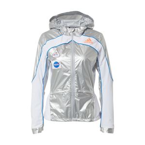 ADIDAS PERFORMANCE Sportovní bunda 'Marathon Space Race'  stříbrná / bílá / modrá