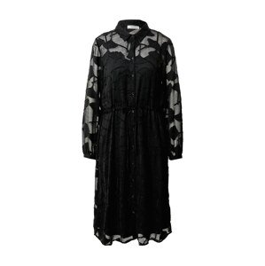 MOSS COPENHAGEN Košilové šaty 'Serice'  černá