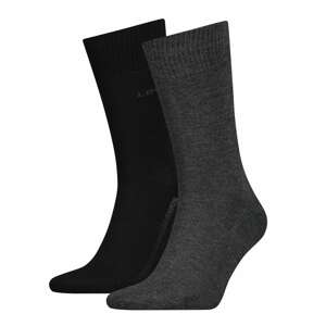 LEVI'S Ponožky  tmavě šedá / černá