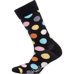 Happy Socks Ponožky 'Big Dot'  modrá / žlutá / černá