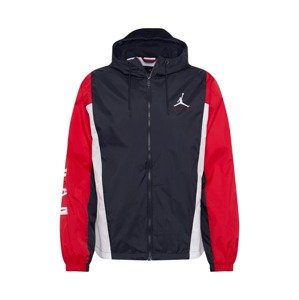 Jordan Sportovní bunda  černá / bílá / ohnivá červená