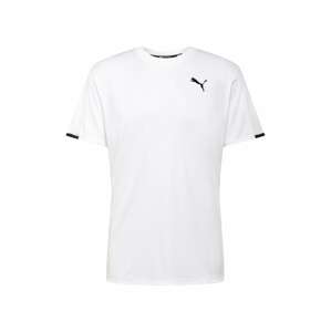 PUMA Funkční tričko 'TRAIN'  bílá / černá / světle šedá