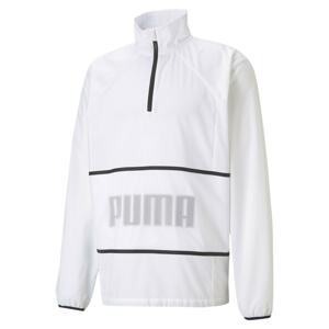 PUMA Sportovní bunda  šedobéžová / černá / bílá