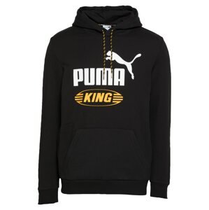 PUMA Sweatshirt 'King'  černá / bílá / žlutá