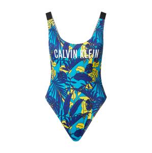 Calvin Klein Swimwear Plavky  modrá / bílá / černá / žlutá / tyrkysová