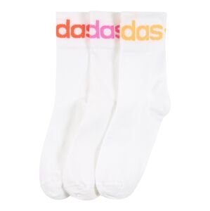 ADIDAS ORIGINALS Ponožky 'FOLD CUFF'  bílá / červená / pink / žlutá
