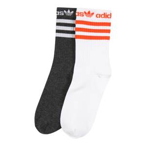 ADIDAS ORIGINALS Ponožky  bílá / tmavě oranžová / tmavě šedá