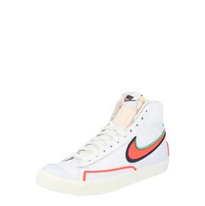 Nike Sportswear Kotníkové tenisky 'Blazer Mid '77 Infinite'  bílá / oranžově červená