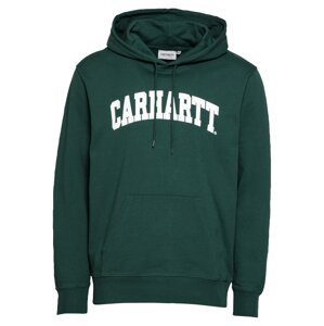 Carhartt WIP Mikina 'University'  bílá / tmavě zelená