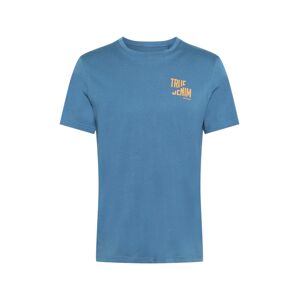 MUSTANG Tričko 'Alex C'  kouřově modrá / oranžová