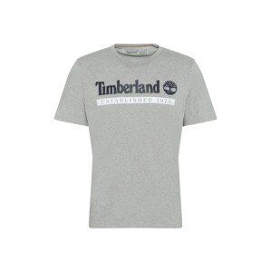 TIMBERLAND Tričko  bílá / šedý melír / antracitová
