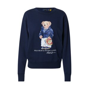 Polo Ralph Lauren Mikina  námořnická modř / hnědá / bílá / červená