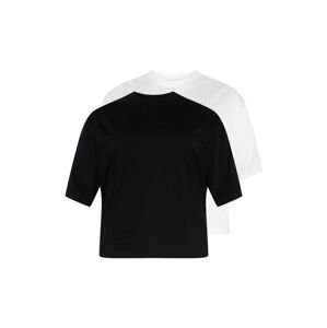 Urban Classics Curvy Shirts  bílá / černá
