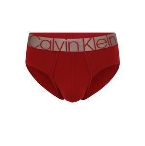 Calvin Klein Underwear Slipy  vínově červená / šedobéžová