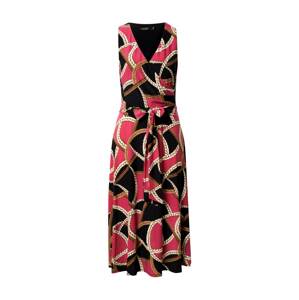 Lauren Ralph Lauren Šaty 'CARANA'  pink / černá / bílá / zlatá