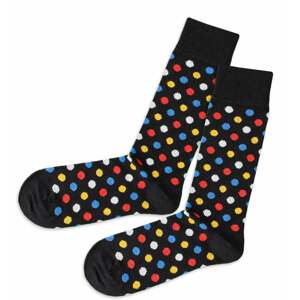 DillySocks Ponožky  červená / žlutá / světlemodrá / černá