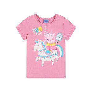Peppa Pig Tričko  růžová / bílá / světle růžová / nebeská modř / žlutá
