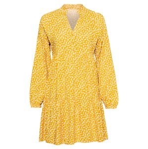 OBJECT Košilové šaty 'Elise'  tmavě žlutá / bílá