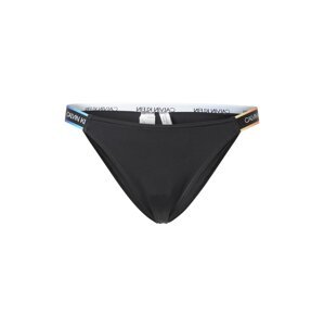 Calvin Klein Swimwear Spodní díl plavek 'CHEEKY'  černá / modrá / oranžová / bílá