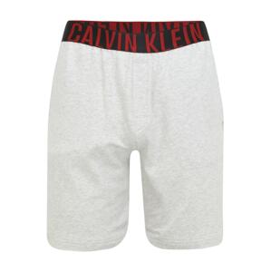 Calvin Klein Underwear Pyžamové kalhoty  šedý melír / černá / červená