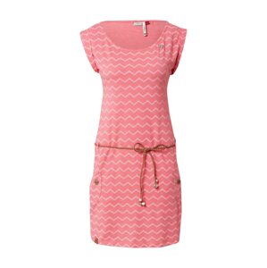 Ragwear Letní šaty 'CHEVRON'  bílá / růžová
