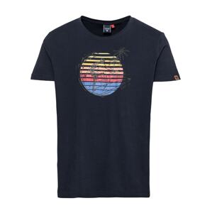 Ragwear Tričko 'ADDIE'  námořnická modř / žlutá / pink / modrá
