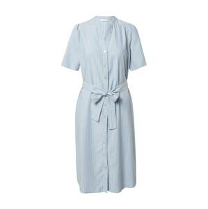 MOSS COPENHAGEN Košilové šaty 'Makita' modrá / námořnická modř / bílá