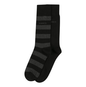 BOSS Casual Ponožky  černá / šedý melír