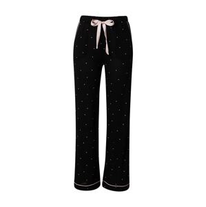 OVS Pyžamové kalhoty  černá / růžová / bílá
