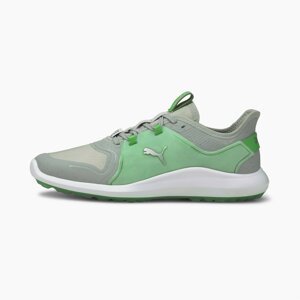 PUMA Sportovní boty  šedá / zelená
