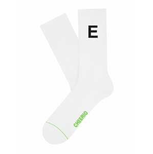 CHEERIO* Ponožky 'ALPHABEST E'  bílá