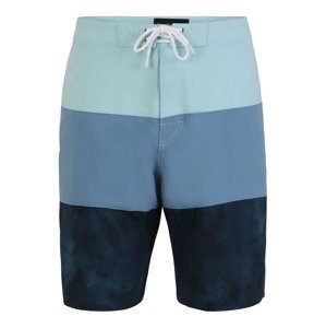 Abercrombie & Fitch Plavecké šortky marine modrá / kouřově modrá / světlemodrá