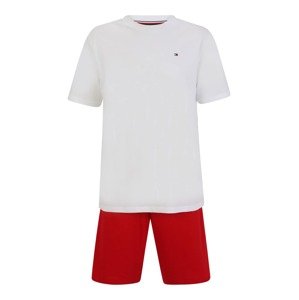 Tommy Hilfiger Underwear Pyžamo krátké  bílá / červená / námořnická modř